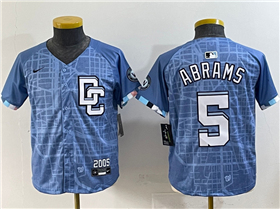 Washington Nationals #5 CJ Abrams Youth 2025 Blue City Connect Limited Jersey