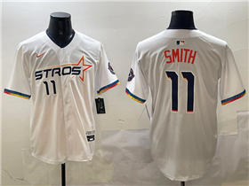 Houston Astros #11 Cam Smith White 2025 City Connect Limited Jersey