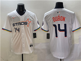 Houston Astros #14 Mauricio Dubón White 2025 City Connect Limited Jersey