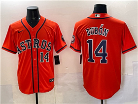 Houston Astros #14 Mauricio Dubón Orange Limited Jersey