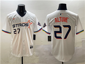 Houston Astros #27 José Altuve White 2025 City Connect Limited Jersey