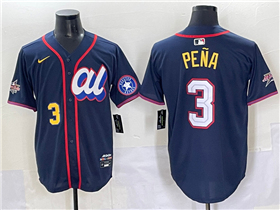 American League #3 Jeremy Pena Navy 2025 MLB All-Star Edition Limited Jersey