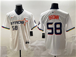 Houston Astros #58 Hunter Brown White 2025 City Connect Limited Jersey