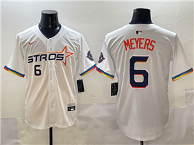 Houston Astros #6 Jake Meyers White 2025 City Connect Limited Jersey