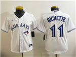 Toronto Blue Jays #11 Bo Bichette Youth White Limited Jersey