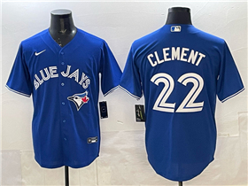 Toronto Blue Jays #22 Ernie Clement Blue Limited Jersey