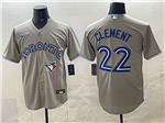 Toronto Blue Jays #22 Ernie Clement Gray Limited Jersey