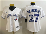 Toronto Blue Jays #27 Vladimir Guerrero Jr. Women's White Limited Jersey