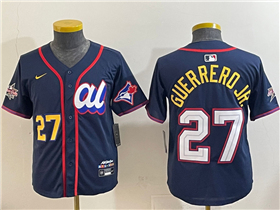 American League #27 Vladimir Guerrero Jr. Youth Navy 2025 MLB All-Star Limited Jersey