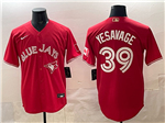 Toronto Blue Jays #39 Trey Yesavage Canada Day Red Limited Jersey