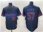 Toronto Blue Jays #57 Shane Bieber Black 2024 City Connect Limited Jersey