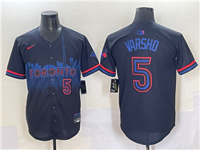 Toronto Blue Jays #5 Daulton Varsho Black 2024 City Connect Limited Jersey