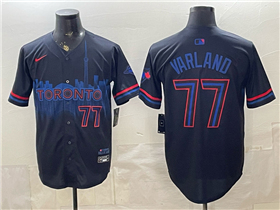 Toronto Blue Jays #77 Louis Varland Black City Connect Limited Jersey