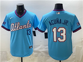 Atlanta Braves #13 Ronald Acuna Jr. Powder Blue 2026 City Connect Jersey