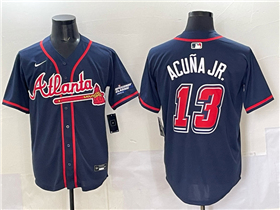 Atlanta Braves #13 Ronald Acuna Jr. Navy 2025 Speedway Classic Limited Jersey