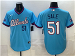 Atlanta Braves #51 Chris Sale Powder Blue 2026 City Connect Jersey