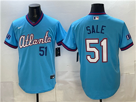 Atlanta Braves #51 Chris Sale Powder Blue 2026 City Connect Jersey