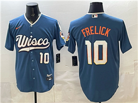 Milwaukee Brewers #10 Sal Frelick Blue 2026 City Connect Jersey