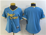 Milwaukee Brewers Women's Powder Blue 2022 City Connect Team Jersey