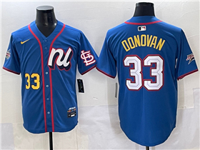 National League #33 Brendan Donovan Blue 2025 MLB All-Star Edition Limited Jersey