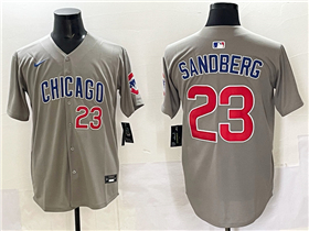 Chicago Cubs #23 Ryne Sandberg Gray Limited Jersey