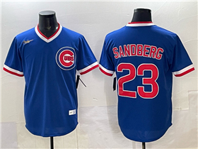 Chicago Cubs #23 Ryne Sandberg Blue Cooperstown Collection Jersey