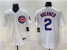 Chicago Cubs #2 Nico Hoerner White Limited Jersey