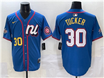 National League #30 Kyle Tucker Blue 2025 MLB All-Star Edition Limited Jersey