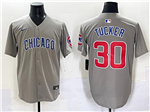 Chicago Cubs #30 Kyle Tucker Gray Limited Jersey