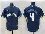 Chicago Cubs #4 Pete Crow-Armstrong Navy City Connect Limited Jersey