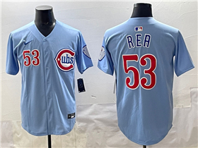 Chicago Cubs #53 Colin Rea 2025 Light Blue City Connect Limited Jersey