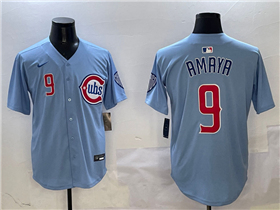 Chicago Cubs #9 Miguel Amaya 2025 Light Blue City Connect Limited Jersey