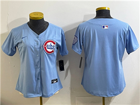 Chicago Cubs Women's 2025 Light Blue City Connect Limited Team Jersey