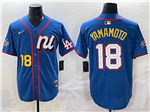 National League #18 Yoshinobu Yamamoto Blue 2025 MLB All-Star Edition Limited Jersey