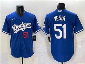Los Angeles Dodgers #51 Alex Vesia Royal Blue Limited Jersey