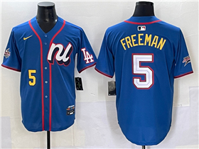 National League #5 Freddie Freeman Blue 2025 MLB All-Star Edition Limited Jersey