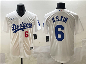 Los Angeles Dodgers #6 Hyeseong Kim White Limited Jersey