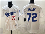 Los Angeles Dodgers #72 Miguel Rojas White Limited Jersey