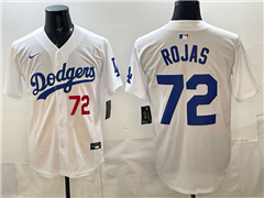 Los Angeles Dodgers #72 Miguel Rojas White Limited Jersey