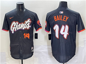 San Francisco Giants #14 Patrick Bailey Black 2025 City Connect Limited Jersey