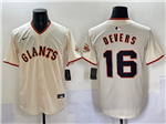 San Francisco Giants #16 Rafael Devers Cream Limited Jersey