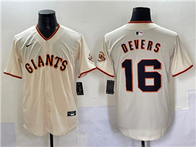 San Francisco Giants #16 Rafael Devers Cream Limited Jersey