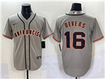 San Francisco Giants #16 Rafael Devers Gray Limited Jersey