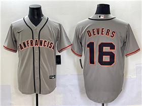 San Francisco Giants #16 Rafael Devers Gray Limited Jersey