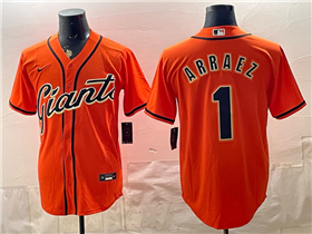 San Francisco Giants #1 Luis Arrae Orange Limited Jersey
