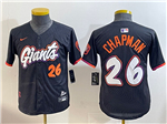 San Francisco Giants #26 Matt Chapman Youth Black 2025 City Connect Limited Jersey