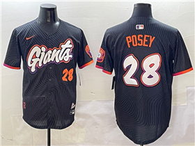 San Francisco Giants #28 Buster Posey Black 2025 City Connect Limited Jersey