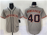 San Francisco Giants #40 Madison Bumgarner Gray Limited Jersey