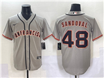 San Francisco Giants #48 Pablo Sandoval Gray Limited Jersey