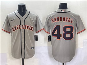 San Francisco Giants #48 Pablo Sandoval Gray Limited Jersey